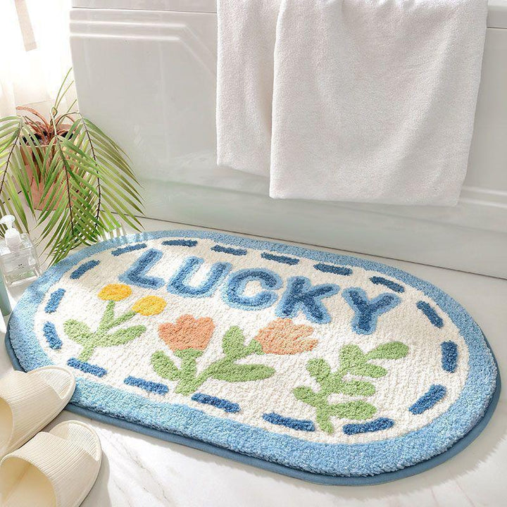Coastal Waves Shaped Bath Mat