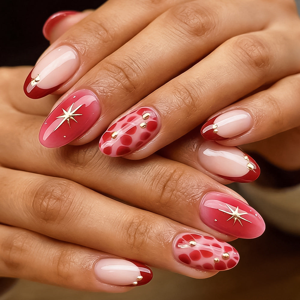 Decorative Nail Art Set with Golden Accents Kalsten