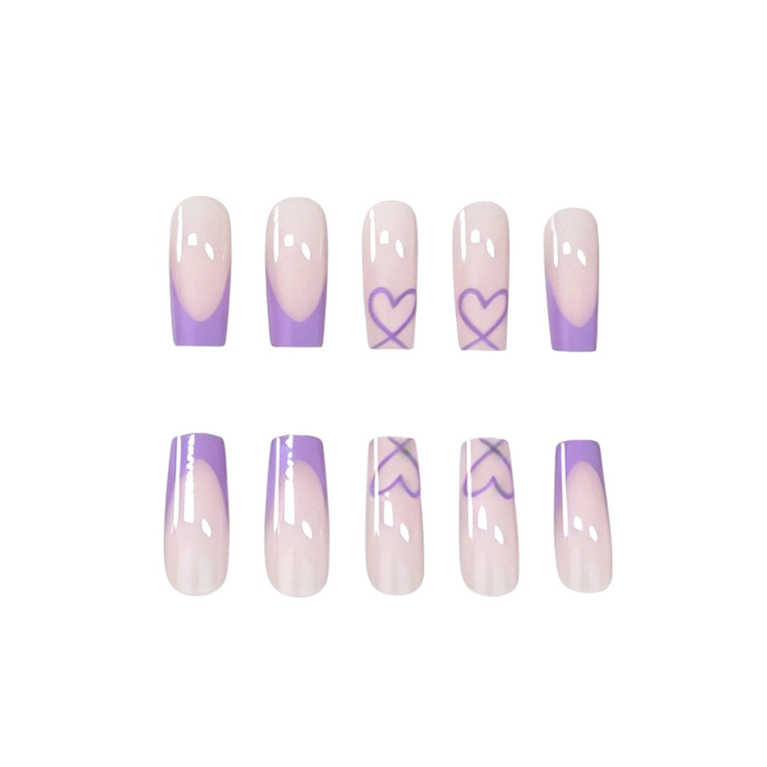Luxurious Heart Patterned Nail Enhancements Kalsten