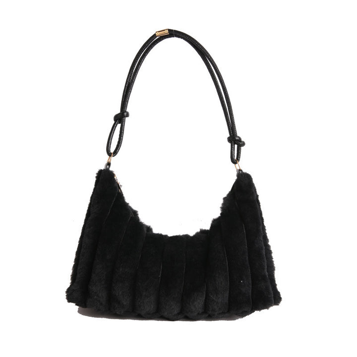 Luxurious Faux Fur Hobo Bag Kalsten