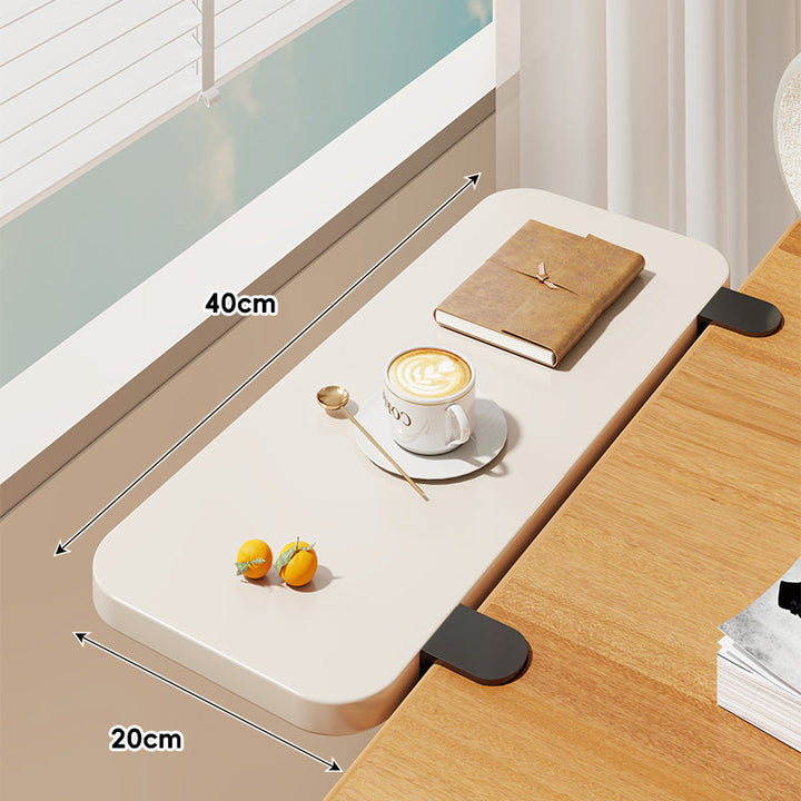 Clamp-On Window Sill Desk Extension Shelf