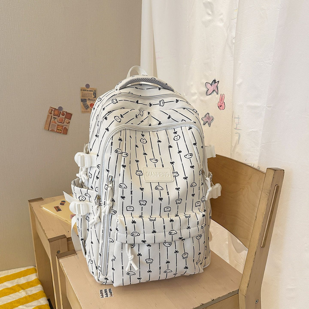 Stylish Graphic Print School Backpack