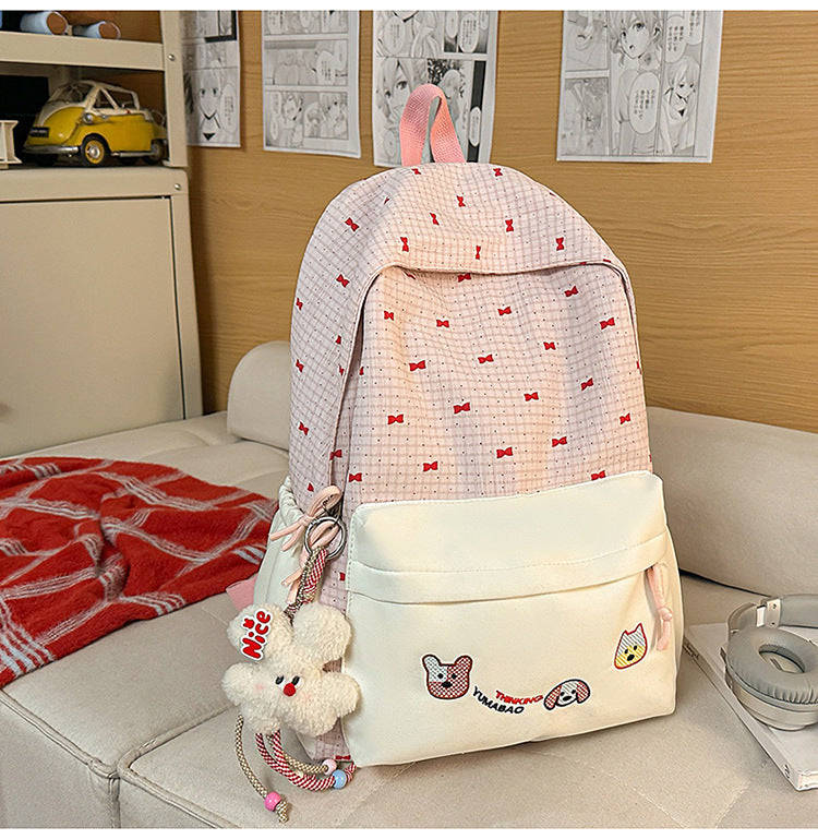Cute Bow-Embellished Backpack Kalsten