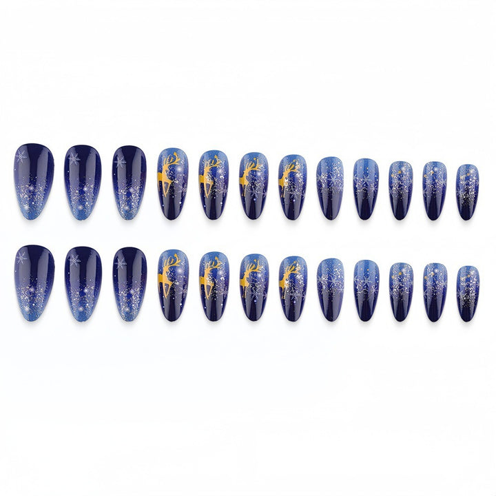 Creative artificial nails with winter motif Kalsten