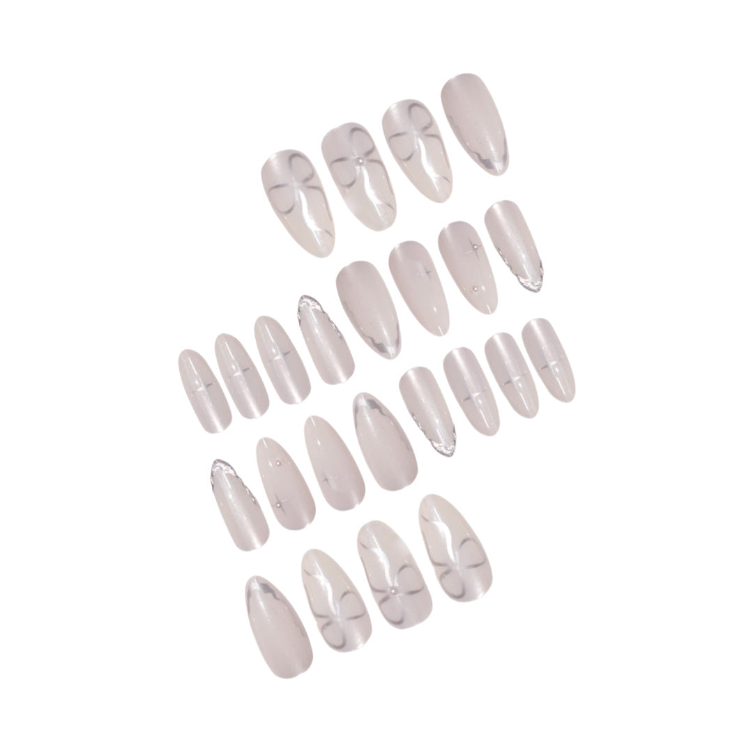 Elegant Stiletto Press-On Nail Art with Glossy Finish Kalsten