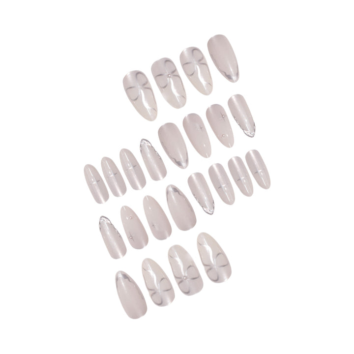 Elegant Stiletto Press-On Nail Art with Glossy Finish Kalsten