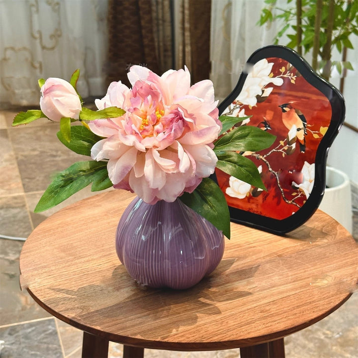 Lifelike Artificial Peony Arrangement