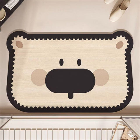 Cartoon Cat-Shaped Area Mat