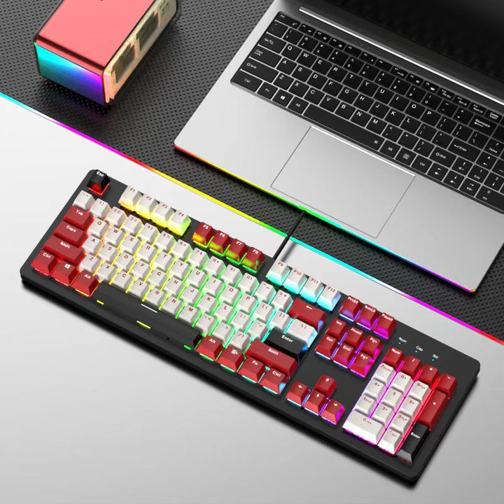 RGB Backlit Mechanical Gaming Keyboard and Mouse Set Kalsten
