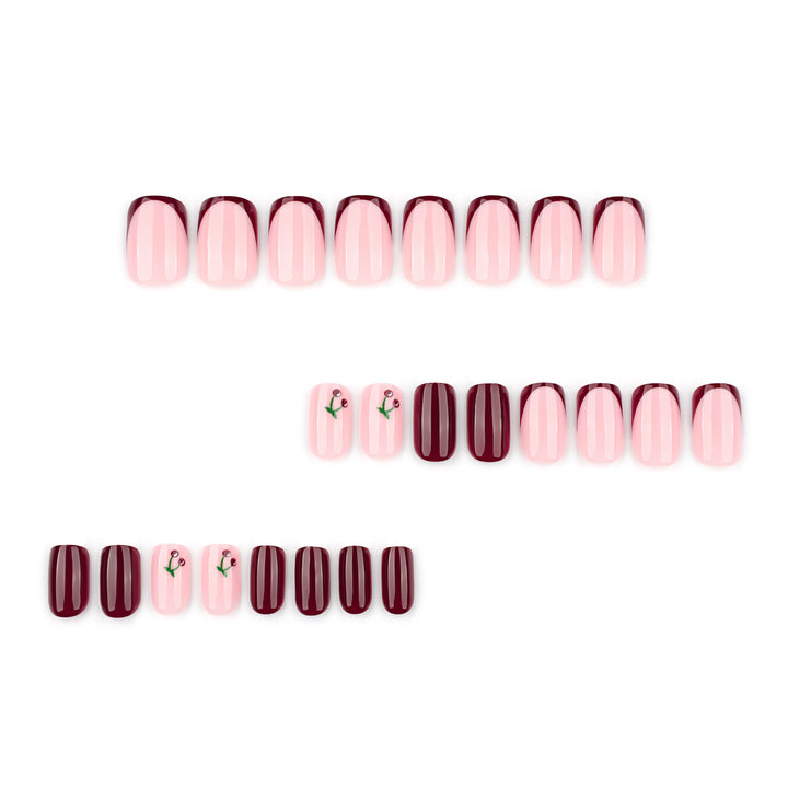 Artful nail extensions with elegant gradient and delicate accents Kalsten