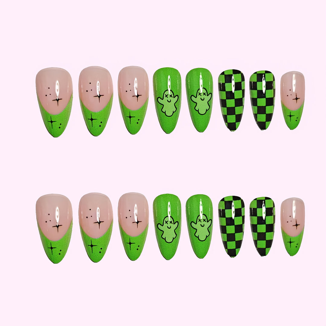 Spooky Ghost Nail Art