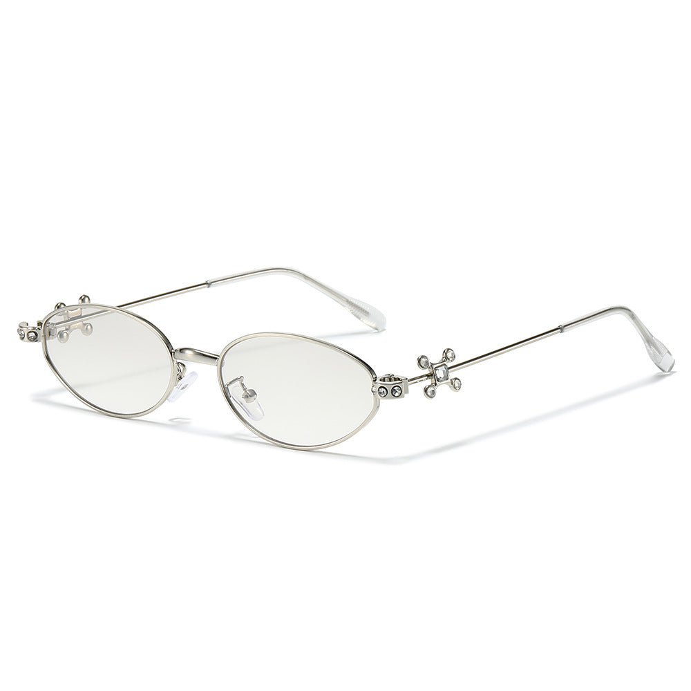 Elegant Rhinestone-Embellished Cat-Eye Sunglasses Kalsten