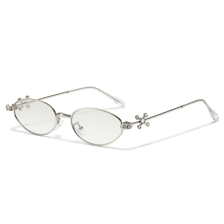 Elegant Rhinestone-Embellished Cat-Eye Sunglasses Kalsten