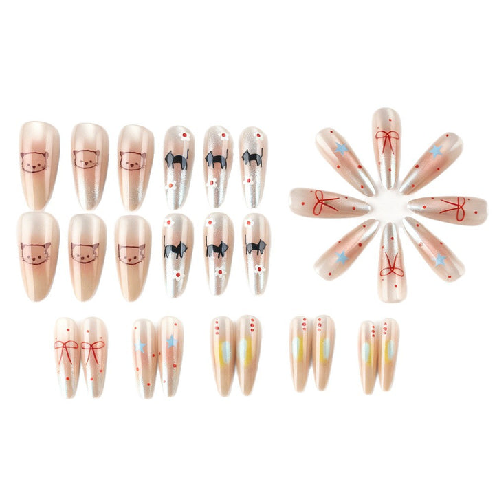 Whimsical Cat-Themed Press-On Nails Kalsten