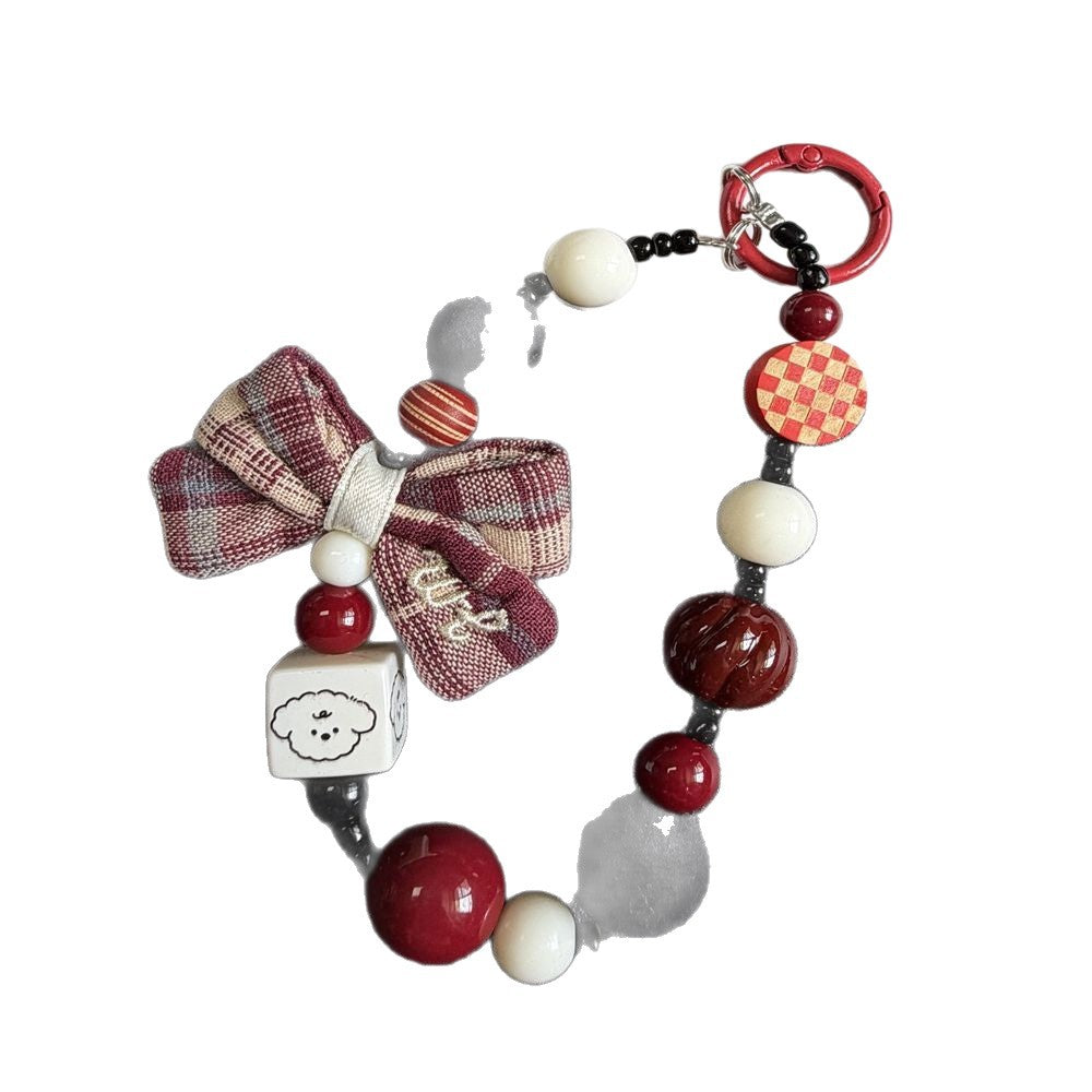 Decorative Beaded Charm Keychain Kalsten 1790135214