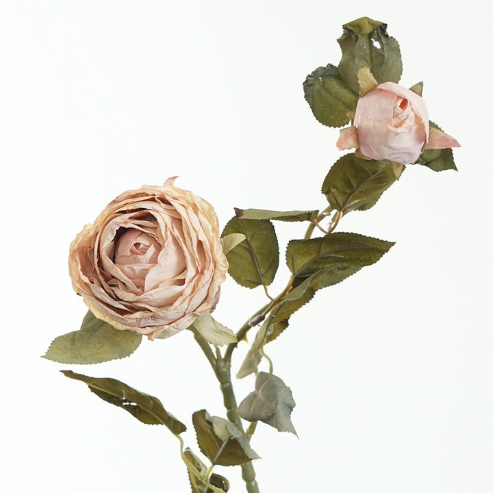 Lifelike Pink Rose Stem