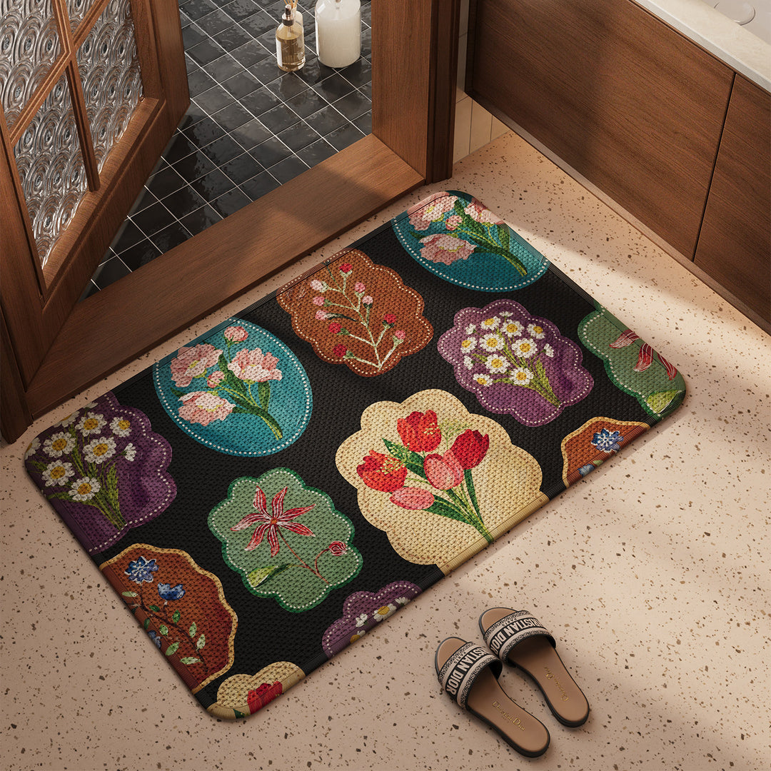 Welcome Mat with Cute Dog Design