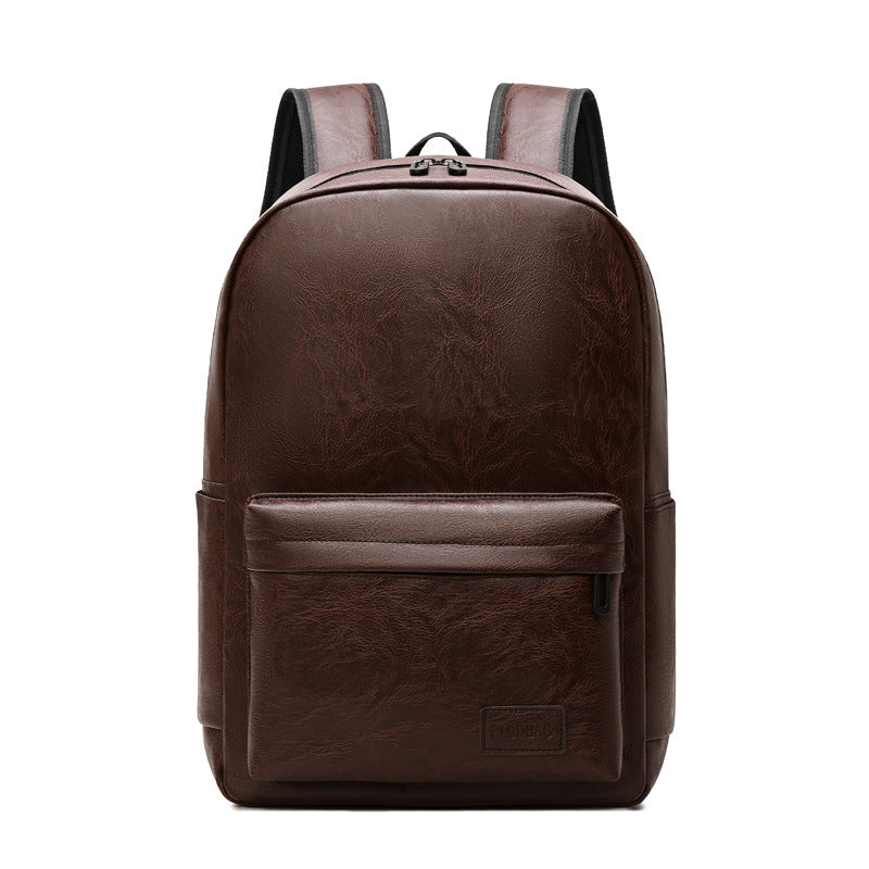Leather Textured Backpack Kalsten