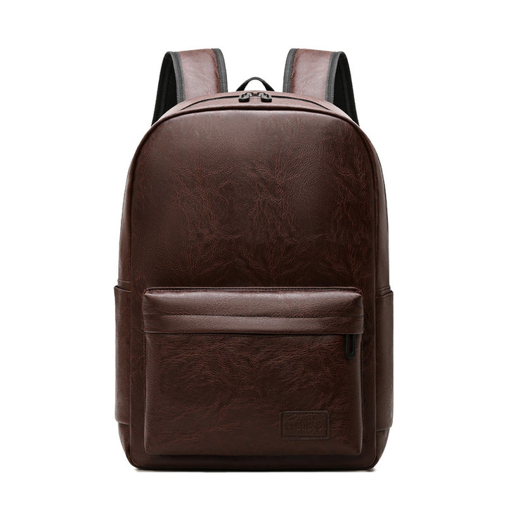 Leather Textured Backpack Kalsten