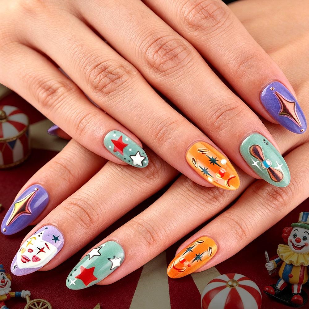 Artistic Themed Press-On Nail Art Set Kalsten