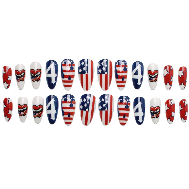 Artificial nails with creative patriotic design Kalsten