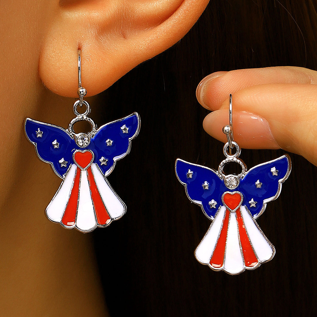 Women's unusual star-rose acrylic earrings with feather-light wearing comfort and fishhook closure Kalsten