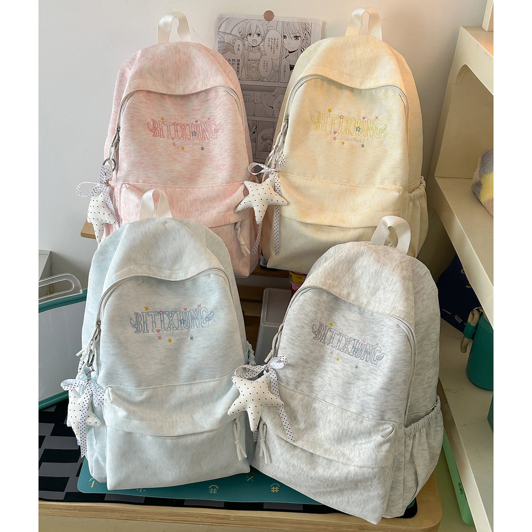 Casual Canvas Backpack with Keychain Kalsten