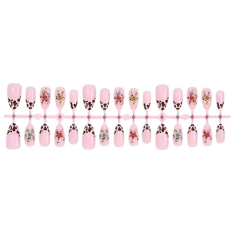 Artistic Floral and Animal Print Press-On Nails