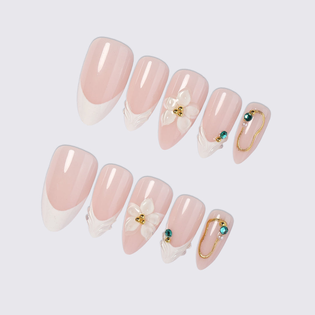 Elegant Decorative Press-On Nail Set kalsten 1788495787
