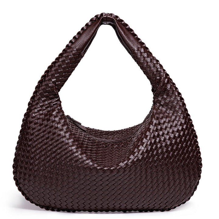 Handcrafted Woven Leather Hobo Bag Kalsten