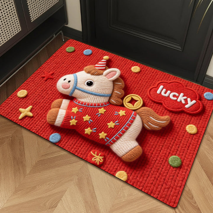 Playful Cartoon Unicorn Bath Mat Kalsten