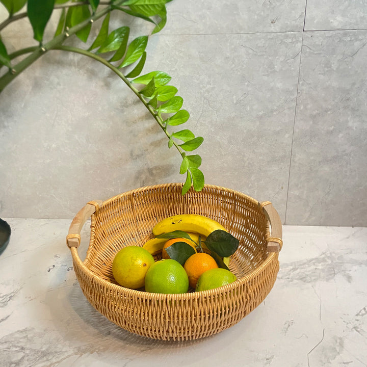 Decorative Wicker Storage Basket Kalsten