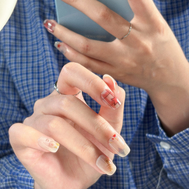 Creative Illustrative Press-On Nail Set Kalsten