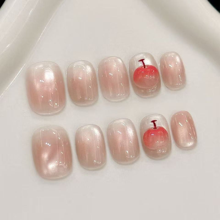 Artificial nails with delicate gradient and creative design Kalsten