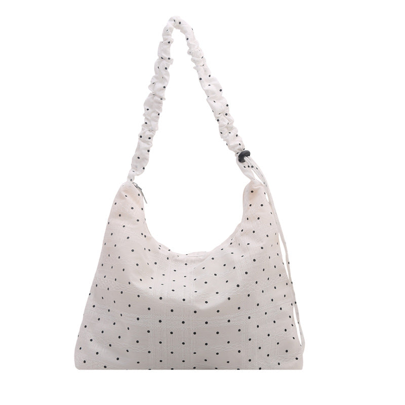Textured Fabric Shoulder Bag
