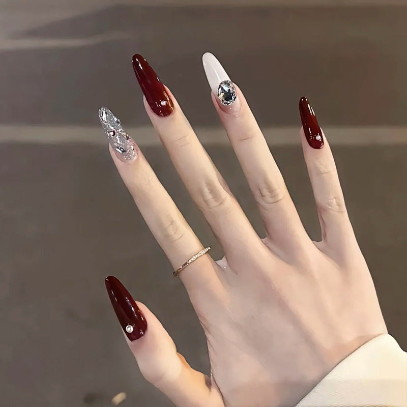 Glossy Decorative Press-On Nails Set Kalsten