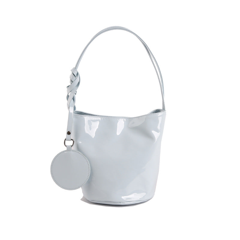 WoChic Patent Leather Bucket Bag Kalsten