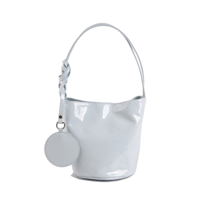 WoChic Patent Leather Bucket Bag Kalsten