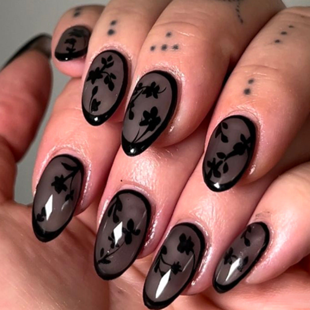 Elegant Floral Design Press-On Nails Kalsten