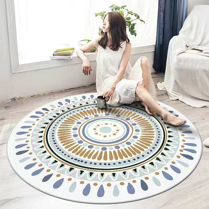 Bohemian Geometric Pattern Area Rug Kalsten