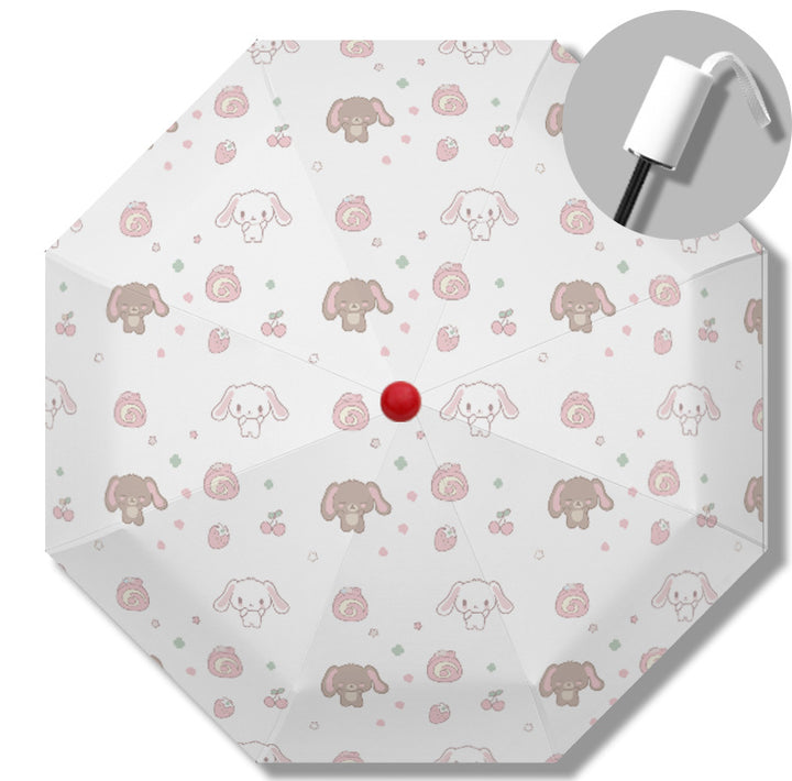 Women's Automatic Folding Umbrella with Playful Animal Design Kalsten