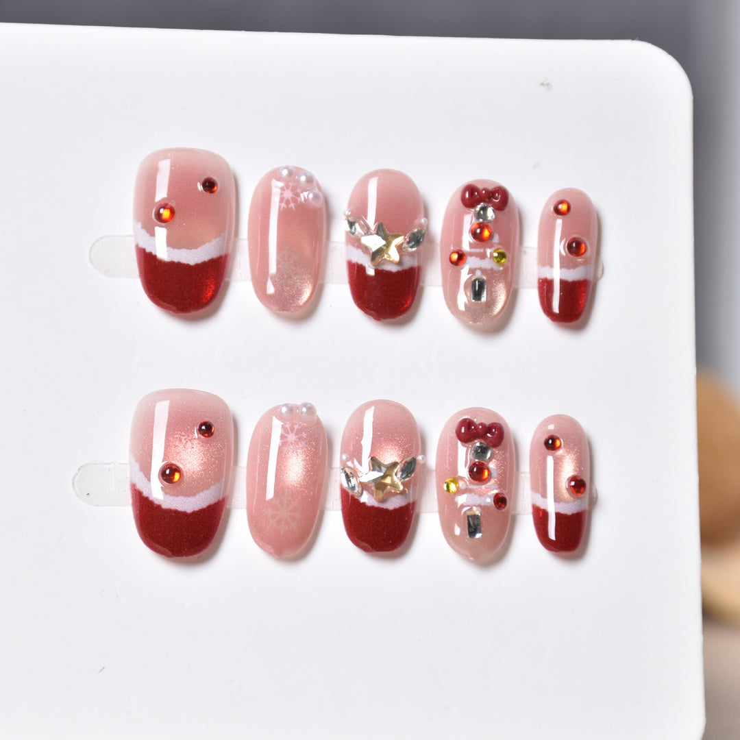 Themed Decorative Press-On Nail Art Kalsten