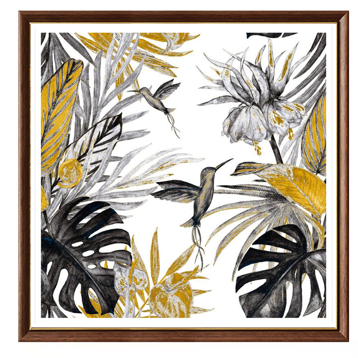 Arranged Floral Crane Artwork