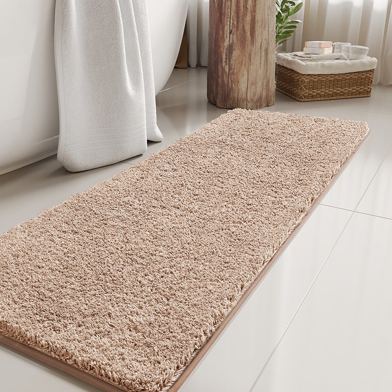 Plush Textured Bathroom Runner