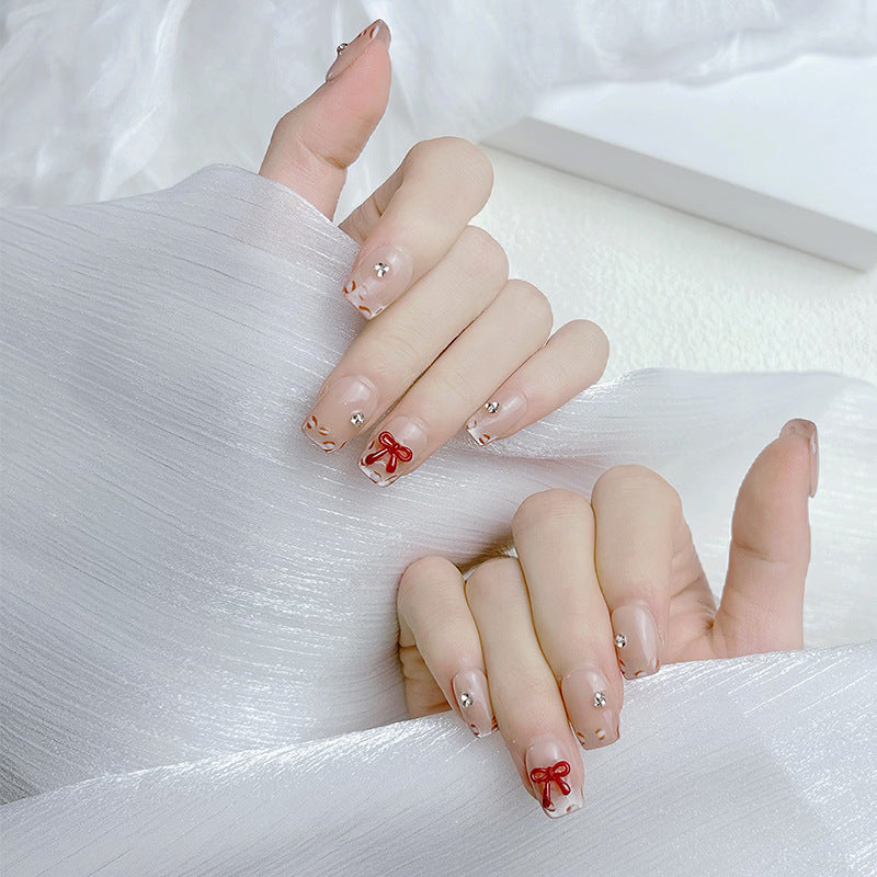 Elegant French Tip Press On Nails Kalsten