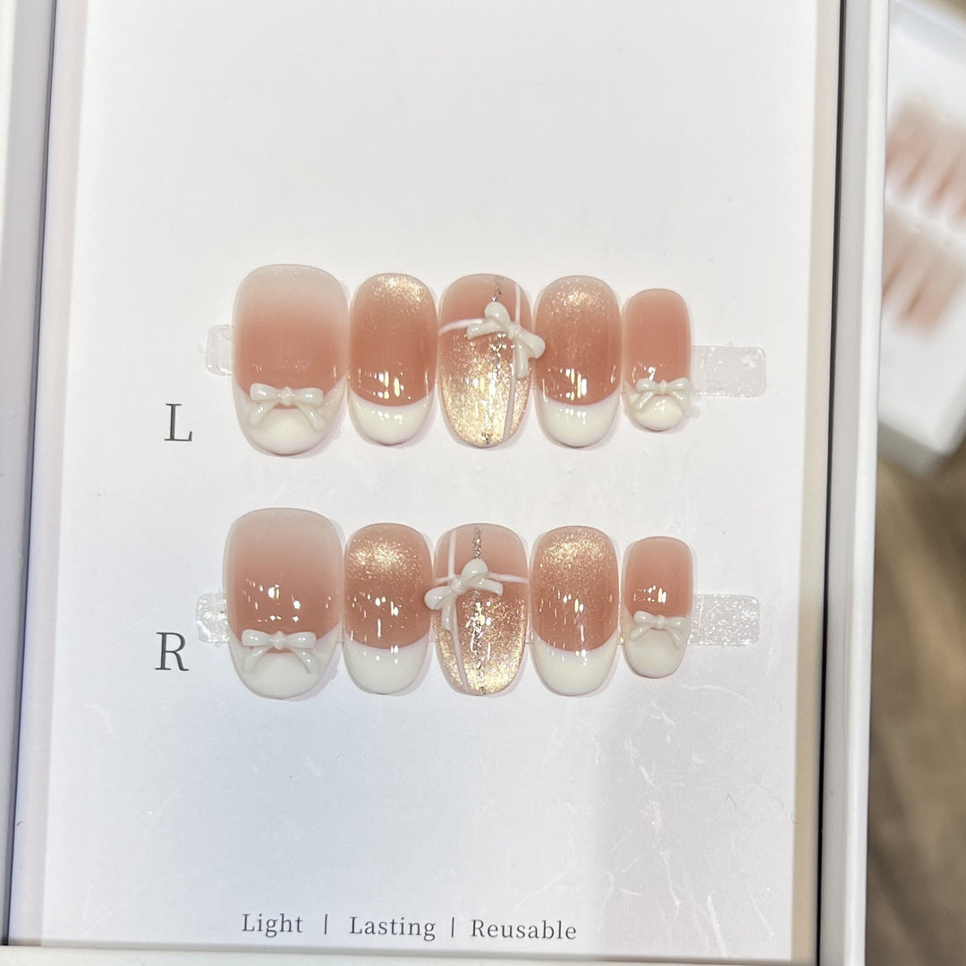 Elegant Reusable Press-On Nail Set Kalsten