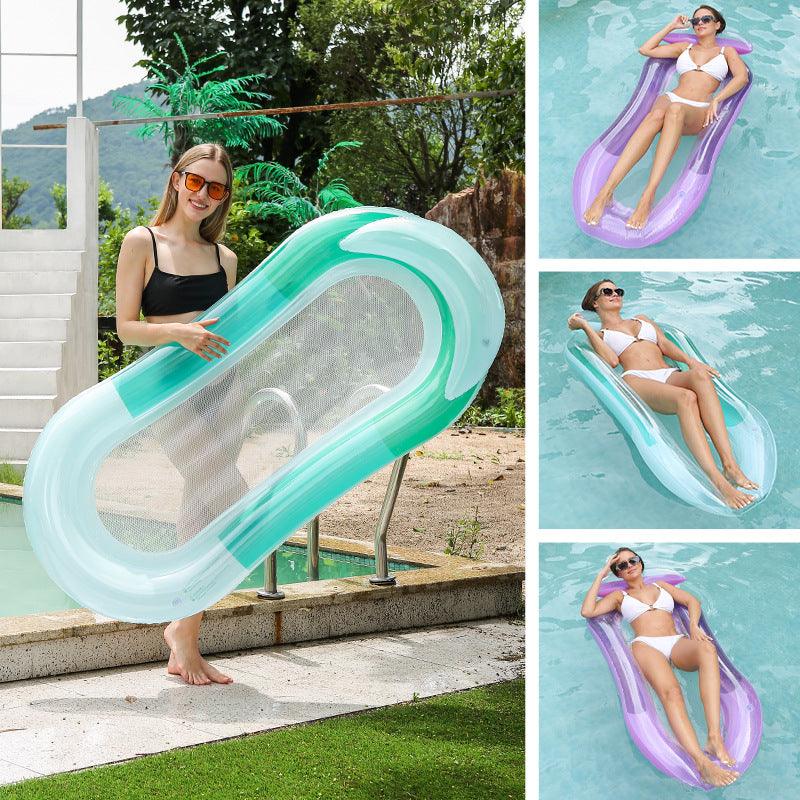 Women Inflatable Lounge Chair with Breathable Mesh Surface Kalsten