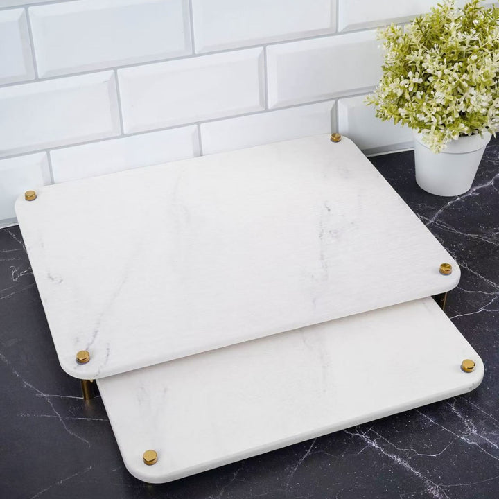 Marble Effect Serving Tray