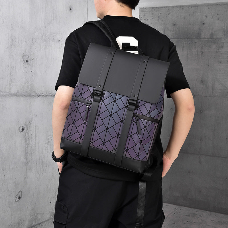 Stylish Geometric Patterned Backpack Kalsten