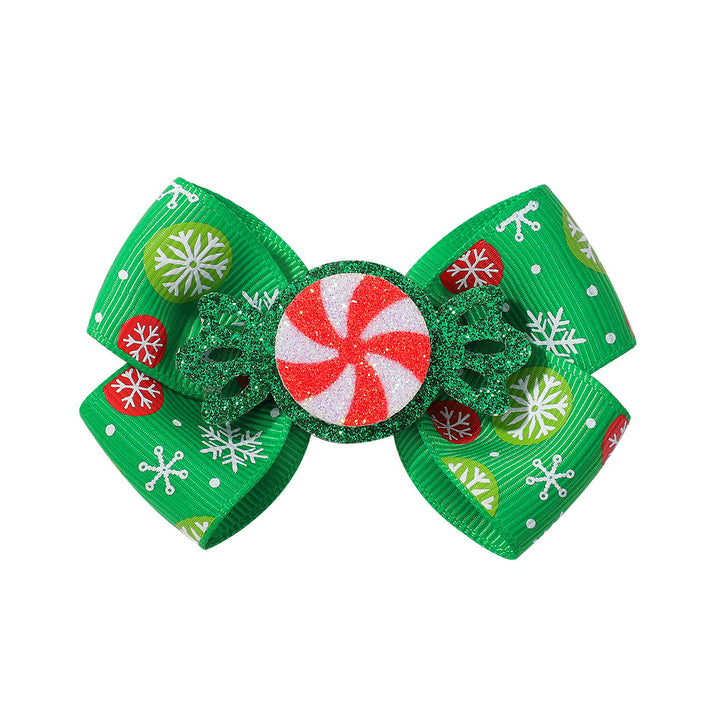 Festive Holiday Hair Bow Clip Kalsten